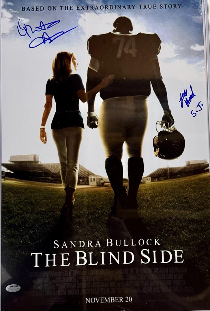 Quinton Aaron & Jae Head Signed 11x17 Photo (The Blind Side) Movie Poster - Schwartz COA